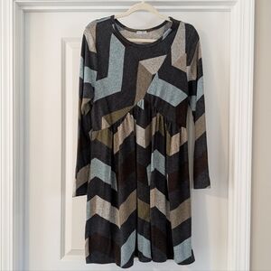 Eloges Chevron Empire Dress